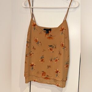 Forever 21 Floral Spaghetti Strap Top. Size M